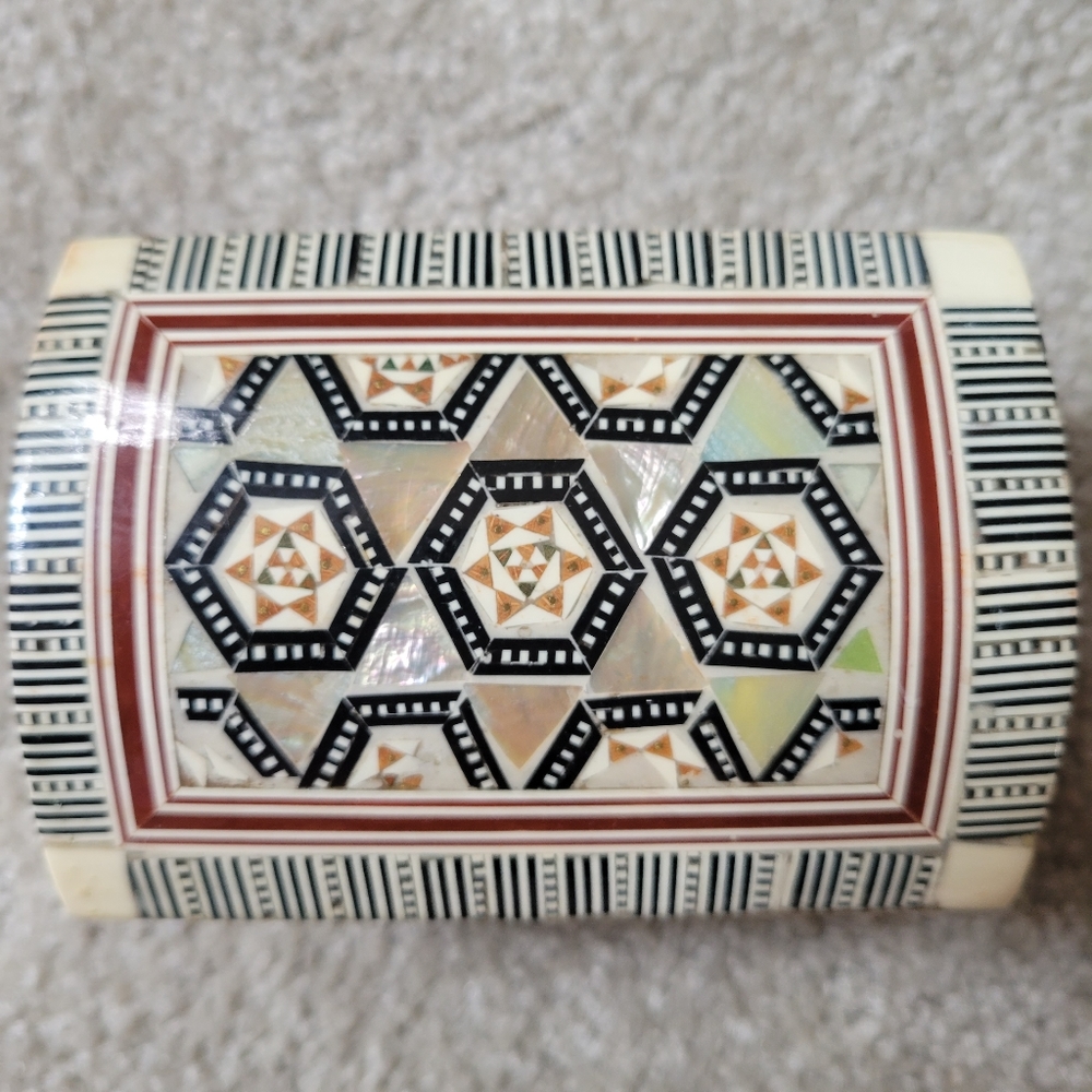 Egyptian mother of pearl box